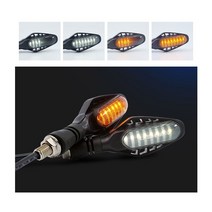 오토바이 바이크 전동 스쿠터 뽈뽈이 LED무빙 LED 윙카 깜빡이 미등, 화이트/옐로우