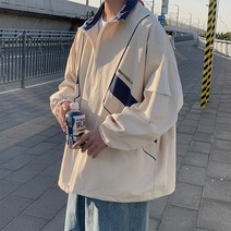 야구복 스탠딩카라 카고 코트 남자 와이드 루즈핏 캐쥬얼 멋진 봄가을 계절 트렌드 드렌드 모터 무드 2055406701