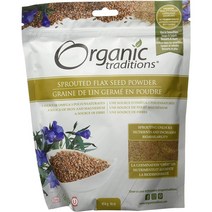 Organic Traditions Sprouted Flax 454 GR, 1