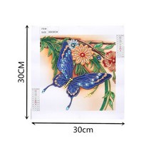 보석십자수 대형캠버스 만다라 꽃 다이아몬드 그림 diy 5d 특수 모양 라인석 부분, b031