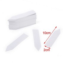 식물 비닐하우스 온실하우스 텃밭 조립식 100pcs 두꺼운 4inch 식물 레이블 재사용 가능한 플라스틱 긴 방수 정원 식물 마커 태그-5 색 홈 정원 용품, 하얀