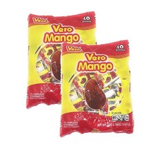 베로 망고 롤리팝스 핫 & 스위트 맥시코캔디 수입사탕 간식 Vero Mango Lollipops Hot & Sweet Candy 630g 40개 2팩