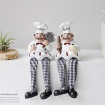 파스타 레스토랑 인테리어용 요리사인형 선반장식품 클래식소품 신혼주방 소품정리 대