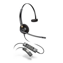 Poly - EncorePro 515 USB-A 및 USB-C USB 헤드셋 플랜트로닉스 클라우드 시스템 업데이트 음향 청력 보호 Avaya Genesys Cisco 콜 센터 플, Over-the-Head Dual Ear_Standar