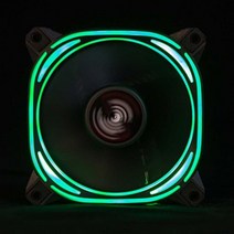 커스텀수냉 pc 쿨러 게이밍 120mm 컴퓨터 냉각 팬 RGB PC 라디에이터 케이스 조정 가능한 LED 방열판 쿨러, 03 green