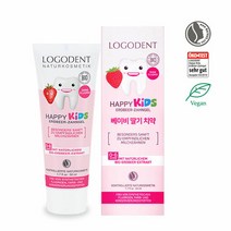 로고나 로고덴트 무불소 딸기치약 50ml, 단품