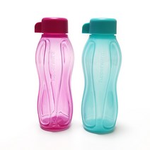 타파웨어 에코 미니 물통 310ml 2p, 그린+블렉