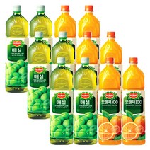 [롯데] 델몬트 오렌지100 1.5L 6입 + 델몬트 매실 1.5L 6입