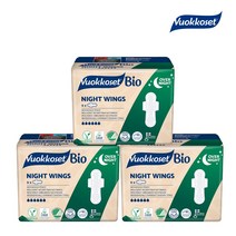 뷰코셋 나이트윙 대형 생리대, 패드형, 9매입, 3팩