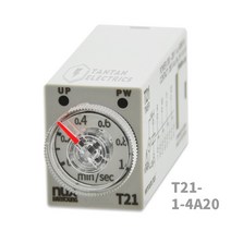 T21-1-4A20 타이밍 릴레이 아날로그 타이머 온딜레이 오프딜레이 플리커 한영넉스, 1개