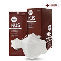 KF94 쿠스 마스크 대형 비말차단 황사방역 보건용 국산 빅사이즈, 1매, 50매, 흰색