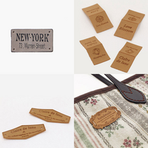 소잉데일리] 가죽라벨 50종 모음_다양한 모양/ 스타일/ 색상, 뉴욕 82107, 08. 다양한 라벨 2800