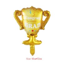 졸업풍선 축하 대학원 풍선 졸업 공기 글로브 학교 장식 생일 파티 어린이, [20] trophy
