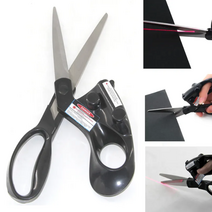 원단 재단 레이저 가위 봉제 천 반듯한 가이드 가위 가정용 사무용