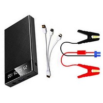 밧데리재생기 30000/10000mAh 자동차 비상 배터리 부스터 USB 12V 점프 스타터 보조베터리 w/LED, 01 Style 1