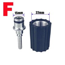 고압 세척기 호스 피팅 커넥터 Karcher K Lavor AR Daewoo Black & Decker 수리 어댑터 소켓 포함 고압 세척기 호스 피팅 커넥터, 1 pc F_6