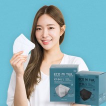 [50~100매]태화론 KF94 새부리형마스크 대형 화이트or블랙 유럽CE인증 국내생산 개별포장, KF94 화이트 100매