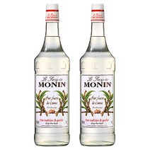 모닌 퓨어 케인슈거 시럽1L X 2병 설탕시럽, 1L, 2개