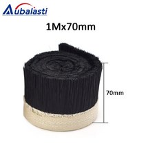 1M x 70mm 브러시 청소기 조각 집진기 커버 CNC 라우터용, 01 1Mx70mm Black