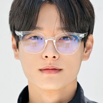 헤링본 제프 스퀘어 뿔테 안경 데일리 심플 투명 IF008