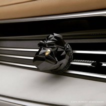 디프로젝트 디릴라고 고릴라 차량용 방향제 디퓨저 (고체 센트도넛), 없음, 매트블랙/화이트로즈