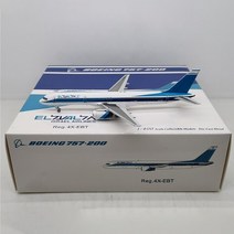 다이캐스트 항공기 모델 인테리어 다이 캐스트 1:400 스케일 el al Airlines b757-200 합금 시뮬레이션 기념품 장식 선물, a