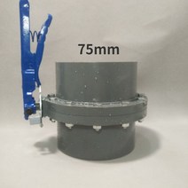 아연 도금 강철 플라스틱 손잡이가 있는 나비 밸브 통합 해변 번식 액세서리, 02 steel-plastic 75mm