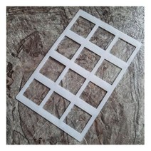 쿠킹의정석 사각 전병 12구 쿠키베이킹틀 1개 별의별굿즈