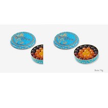 메종브아시에 과일 볼 캔디 블루베리 레몬 오렌지 70g Maison Boissier Bonbons Boule Fruits, 2팩