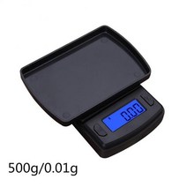 소수점 5키로 베이킹 업소용 가정용 커피 정밀 전자 계량 저울 중량계 2kg 3kg 5kg 100g-500g0.01g 고 디지털 주방 보석 금 균형 무게 그램 lcd 포켓 가중, 500g 0.01g