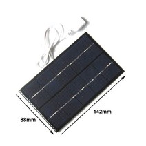 태양열발전기 태양광 캠핑 차박 미니 발전기50W 듀얼 USB 태양 전지 패널 야외 12V 5V 휴대용 접시 키트, 03 5W Solar panel