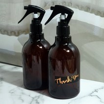 350ml 앰버브라운 갈색 건스프레이 용기, 1개
