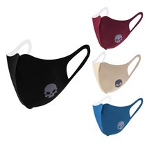 브랜드없음 [AVAVE] 어베이브 스컬로고 3D입체 컬러마스크, 민트_성인M