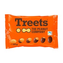 (런칭특가) TREETS 트릿츠 명품 땅콩 초코볼 185g 대용량 Treets 독일 땅콩 초콜릿 피넛 땅콩 스낵 공정무역 초콜렛, 185g x 3ea