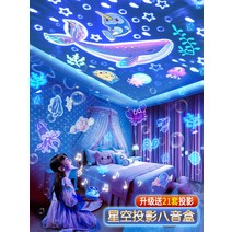 천체투영기 아쿠아리움 수면등 플라네타리움 밤하늘, D. 블루투스 뮤직