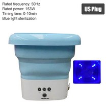 미니건조기 접이식 휴대용 미니 세탁기 의류 양말 속옷 원심 여행용, 03 Blue US