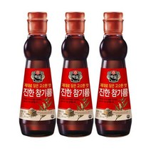 (상온)백설 진한참기름 320ml(병)x3개, 1세트, 320ml