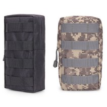 코리안솔저스 밀리터리 몰리파우치 등산보조가방 골프볼파우치 군인전술가방, 블랙