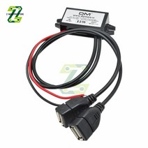 dc-dc usb 자동차 전원 충전기 벅 전압 12v 5v3a 15w 자동차 모니터 potting 방수 전원 공급 장치 moudle, 양쪽 USB