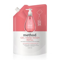 Method 젤 핸드워시 손 세정제 물비누 핑크 자몽 대용량 리필 1 L