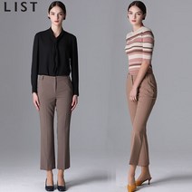 [리스트(LIST)] 품격있는 솔리드 스트레이트 팬츠 (택가격 128000원)