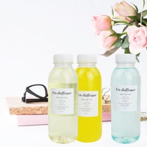 대용량디퓨저 디퓨저리필 식물성베이스 네추럴 이앤디퓨저리필액 400ml +리드스틱10개 고급향기 26종, 자몽만다린