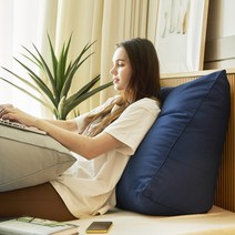 나코자요 데일리 다용도 삼각 등받이쿠션 등쿠션 침대쿠션 헤드쿠션 쇼파용 대형등쿠션 등베개 삼각쿠션, 그레이