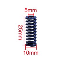 3D프린터부품 4/8PCS 8*20mm 3D 프린터 마더 보드 압축 스프링 라이트로드 용 CR-10 Ender 3 Heatbed 하단, 02 Blue 10X25_01 4pcs