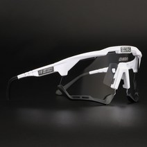 자전거 고글 방풍 변색 미러 바이크 선글라스 편광 사이클링 야구 라이딩 낚시 스포츠 렌즈, 화이트프레임 / 변색