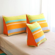 오리고 프리미엄 삼각 등쿠션 멜로우망고 소형중형대형 3size, 대형