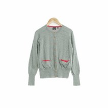 유니클로 그레이 면 슬림긴팔가디건 여자 XS 0034
