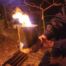 우기마켓 국내산 참나무 장작 10kg 통나무 스토브 소 중 대 캠핑 장작 불멍 통나무화로, 통나무 스토브_대