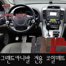 빅히트 그랜드카니발 11인승 프리미엄 코일매트, 3열탈거형, 그레이