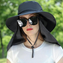 보물섬 여자 산행 모자 등산모자 캠핑 모자 안면 가리게 포함, 베이지